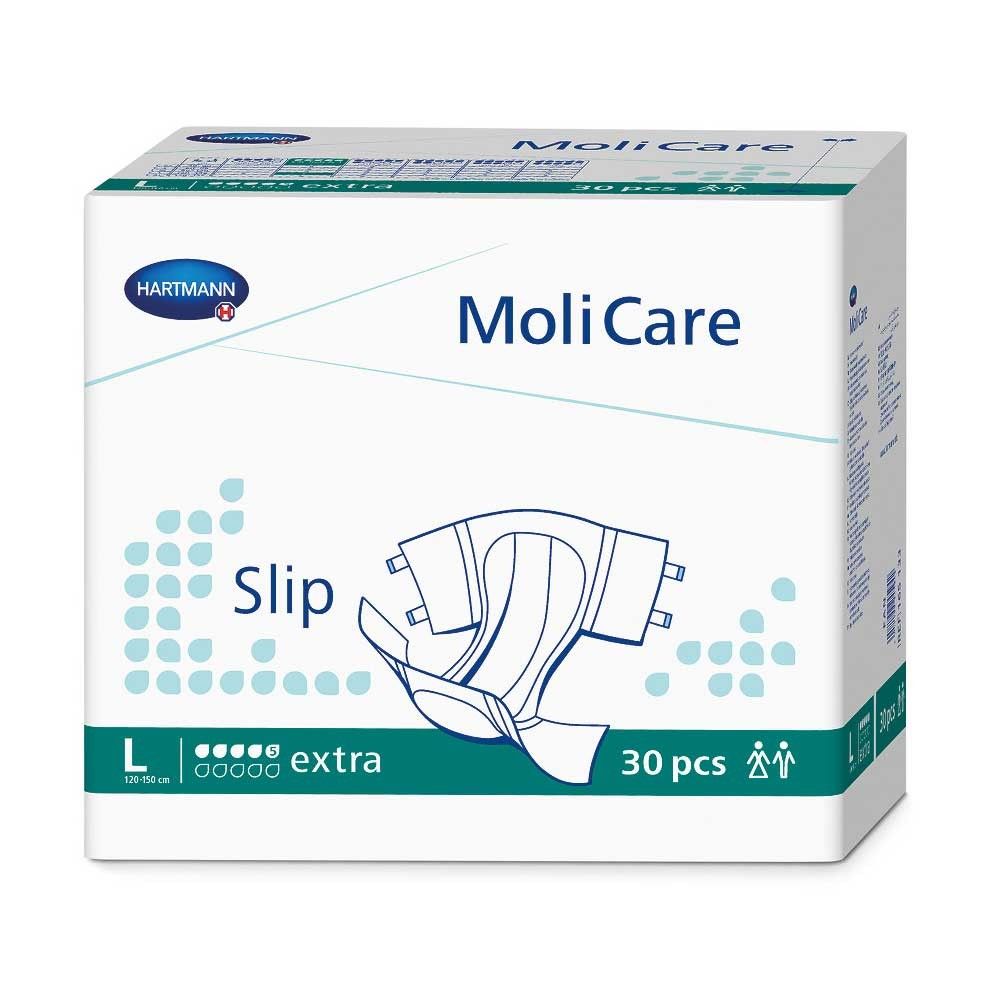 Inkontinenzslip-Box MoliCare Slip extra, grün gekennzeichnet, 30 Stück, L