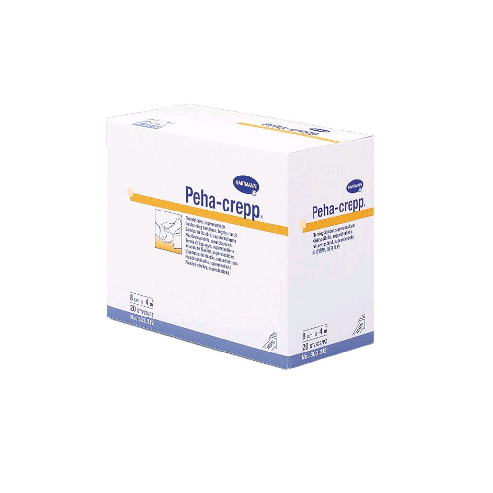 Elastische Fixierbinde Peha-crepp von Hartmann, 4 m, in Verpackung