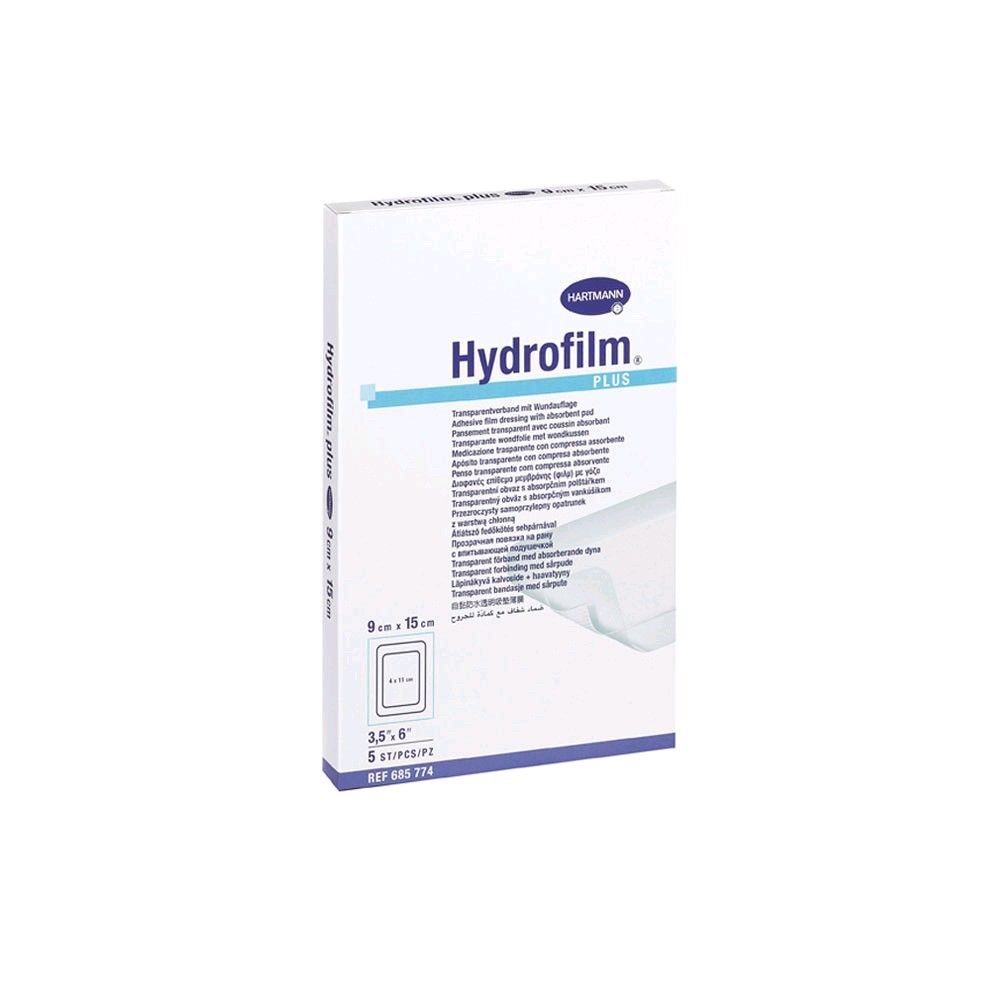 Hydrofilm Plus Transparentverband-Packung mit Wundauflage, rechteckig