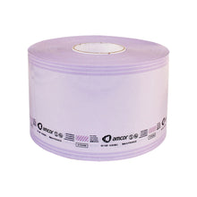 Steri-Rolle mit Dampfindikator, violettes Sterilisationspapier auf Papprolle