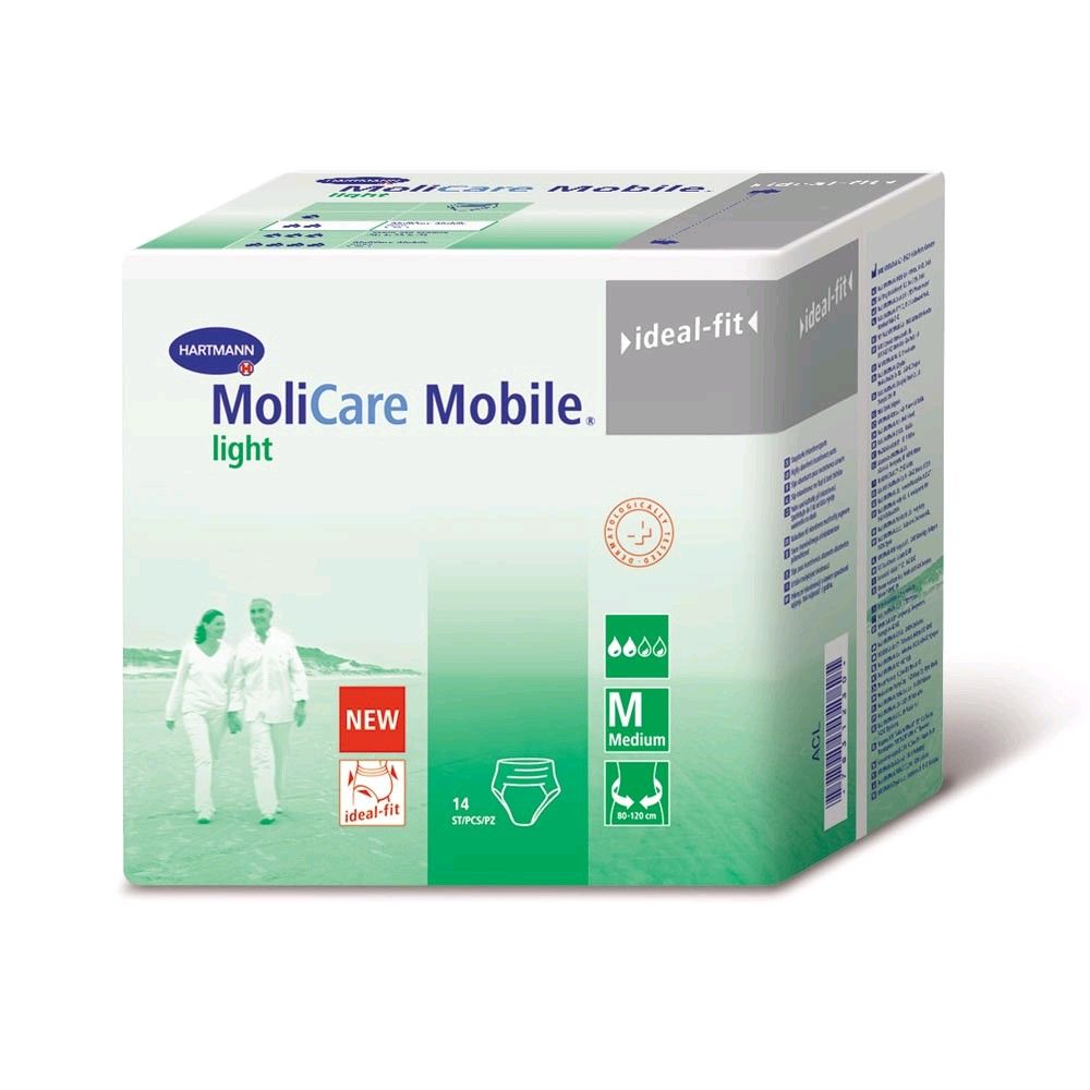 Inkontinenzslips-Verpackung MoliCare Mobile light, Frontansicht