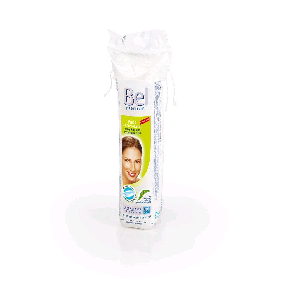 Bel Premium Wattepads-Packung aus Microfaser, 75 Stück im Beutel