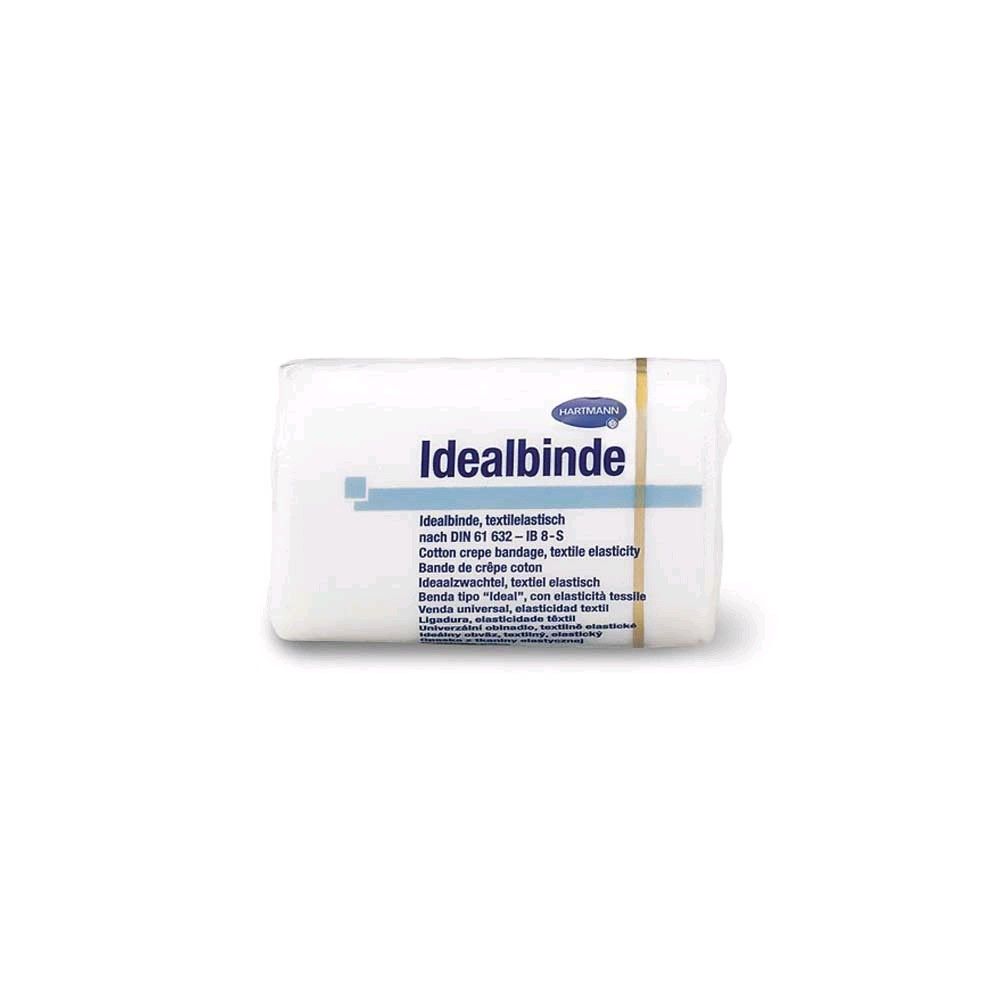 Verpackte elastische textile Bandage, weiß, 10 Stück, 5 m, ohne Verbandklammern