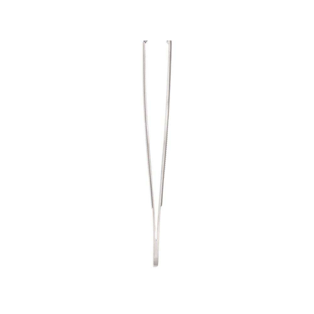 Gerade chirurgische Pinzette aus Metall von Hartmann, 14 cm, schmale Spitzen
