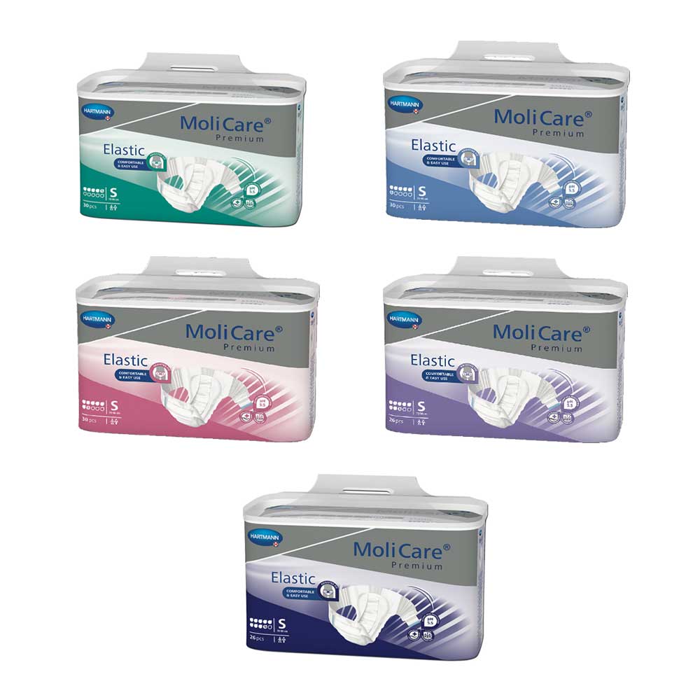 Hartmann MoliCare Premium Elastic Inkontinenzslips: Packungen in mehreren Farben