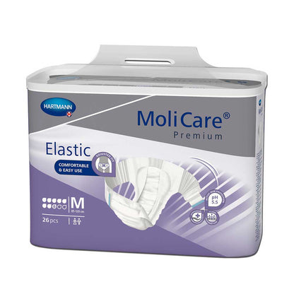 Hartmann MoliCare Premium Elastic Inkontinenzslips, Packung lila, Größe M
