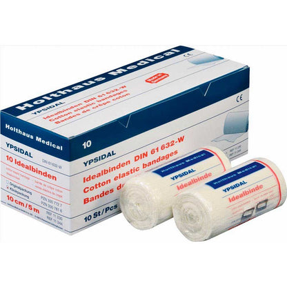 Holthaus Medical YPSIDAL Idealbinde: elastische Baumwollbinde, 10 cm/5 m, als Set