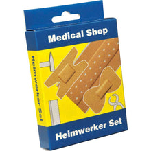 Pflaster-Set für Heimwerker in Verpackung, mehrere selbstklebende Pflaster