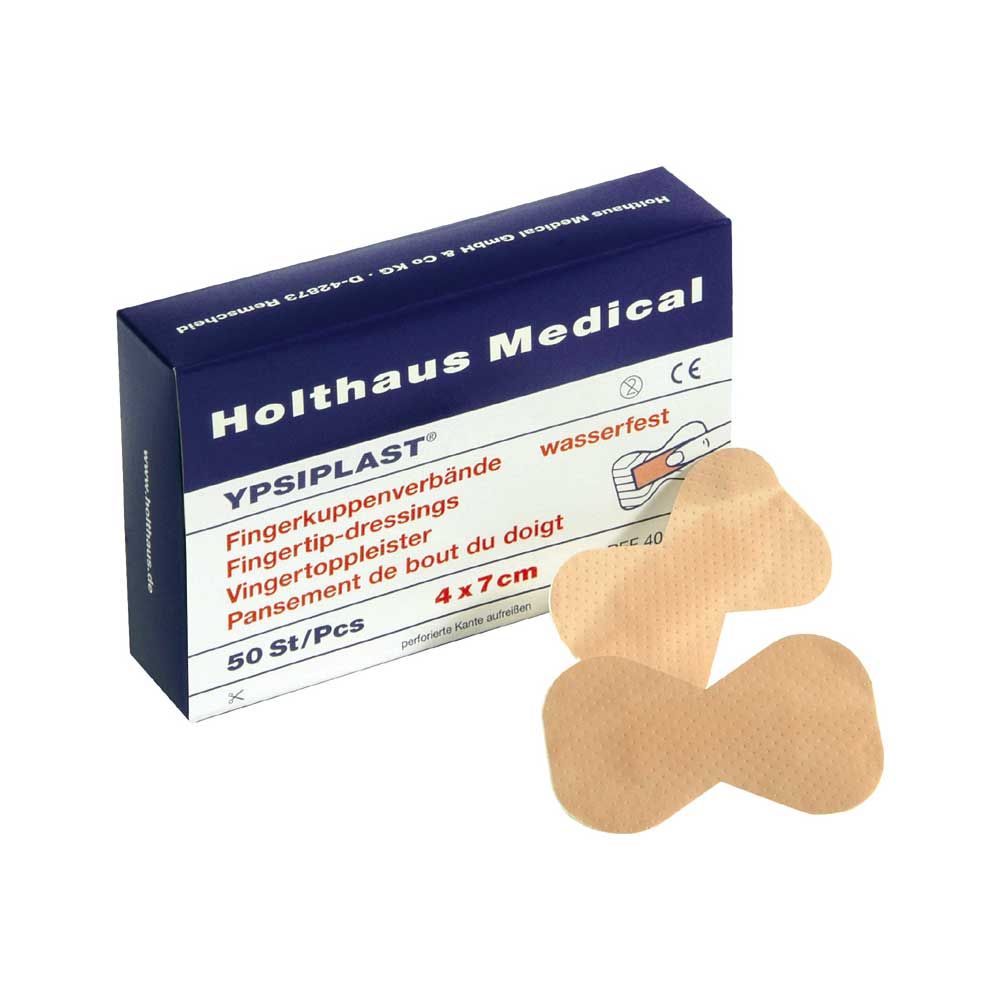 Holthaus Medical YPSIPLAST® wasserfester Fingerkuppenverband, Packung mit Verbänden