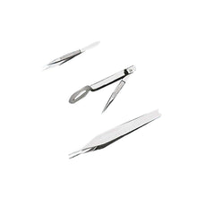 Holthaus Medical Splitterpinzette aus rostfreiem Stahl, 8 cm, mit feinen Spitzen