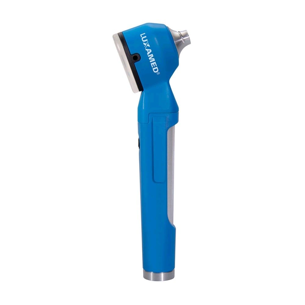 LED-Otoskop mit Metallspitze, blaues Handgerät