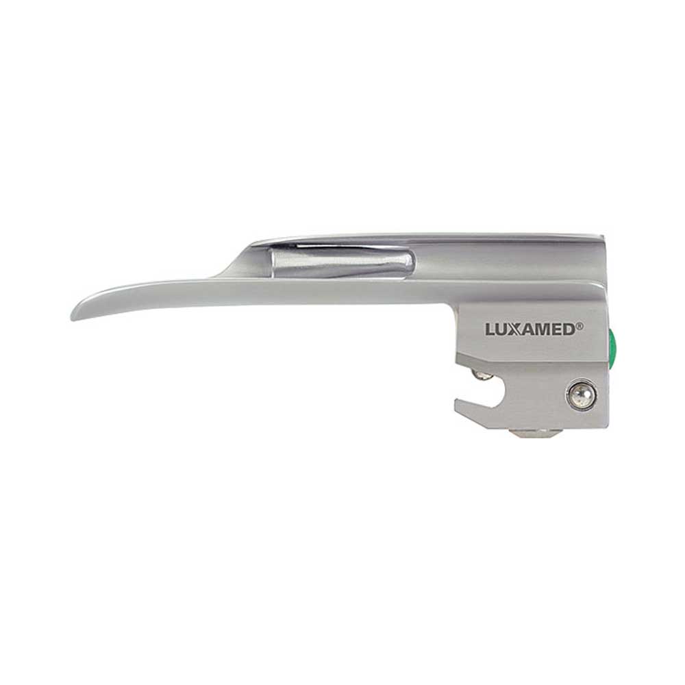 Luxamed F.O. Miller Spatel mit Lichtleiter, Größe 0, Metallgriff und -spatel