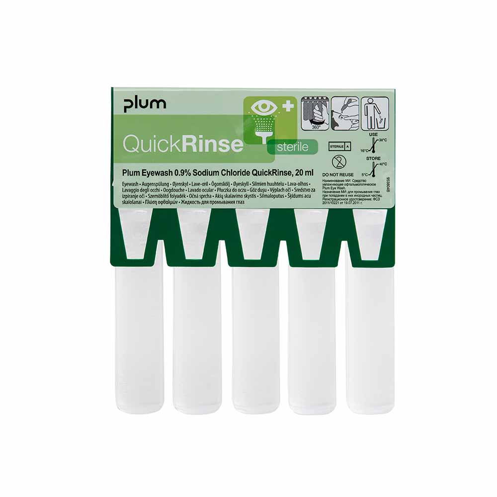 Augenausspülampullen in Box, steril, 5×20 ml, inkl. 5 Einzeldosen