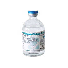 Sterile Natriumcitrat-Lösung Durchstechflasche, 100 ml, mit blauem Verschluss