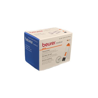 Blutzuckerteststreifen-Box Beurer medical mit blauem Seitenpaneel, für GL 44/GL 50 evo