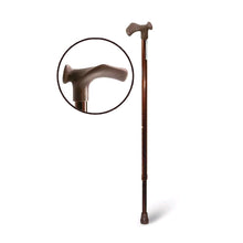 Ratiomed Gehstock aus Aluminium, höhenverstellbar, anatomischer Griff, bronze