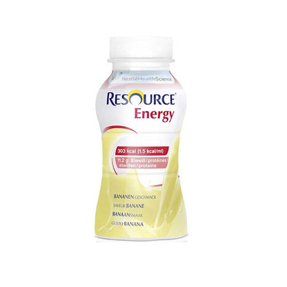 Nestle Resource Energy Trinkgetränk, Bananengeschmack, gelbe Flasche