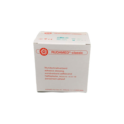 Wundschnellverband RUDAMED®-classic, geschlossene Faltschachtel mit Aufdruck