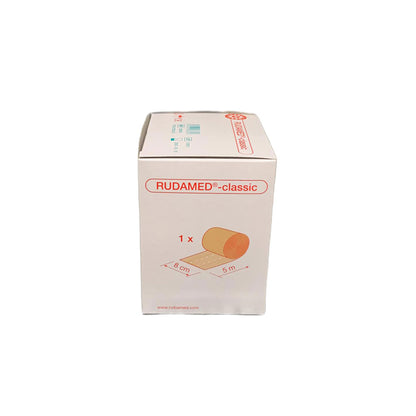 Wundschnellverband RUDAMED®-classic, Faltschachtel mit 1×8 cm und 5 m