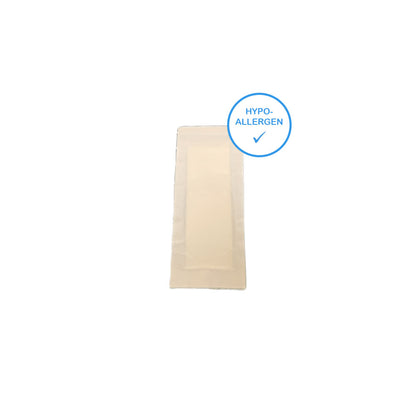 Vlies-Fingerpflaster, beige, mit rundem Hinweis-Label