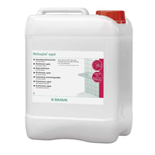 Meliseptol® rapid Kanister mit Aufdruck und Dosierhinweisen auf der Vorderseite