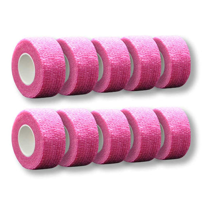 Kohäsives Fingertape, pink, Klebebandrollen-Set