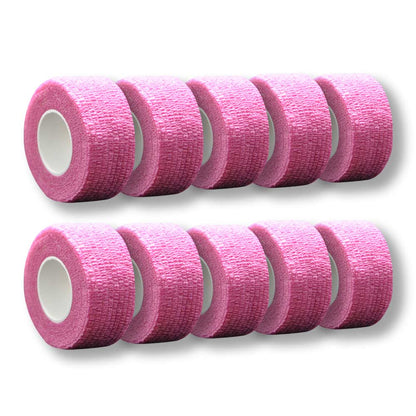 Kohäsives Fingertape, magenta/pink, Klebebandrollen-Set