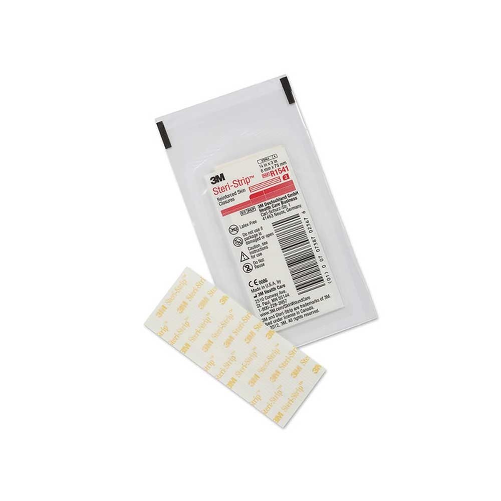 3M Steri-Strip Wundnahtstreifen, sterile Rayonfäden; Etui mit 2 Aufklebestreifen