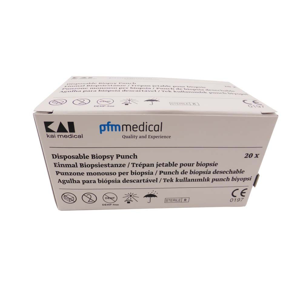 Einweg-Biopsiestanze mit Edelstahlklinge, steril verpackt