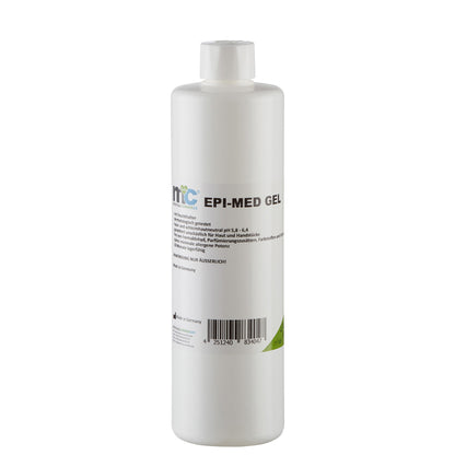 IPL-Kontaktgel EPI-MED GEL, Flasche schräg von hinten mit Etikett