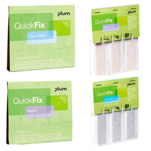 Pflasterrefill für QuickFix Pflasterspender (plum) mit mehreren Varianten in Packungsdarstellung
