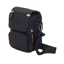 Thermotasche für Diabetiker, schwarze Umhängetasche mit mehreren Frontfächern