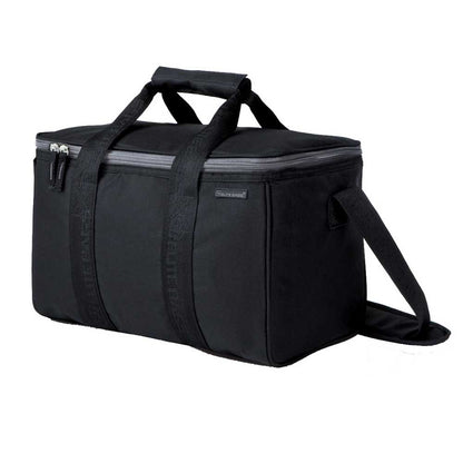 Arzttasche MULTY-S von ELITE BAGS, schwarze Trage- und Schultertasche mit Reißverschluss