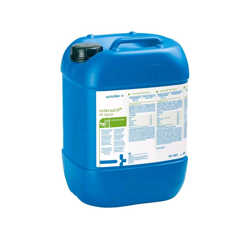 Schülke mikrozid® AF Flächendesinfektion, gebrauchsfertige Flüssigkeit im blauen Kanister