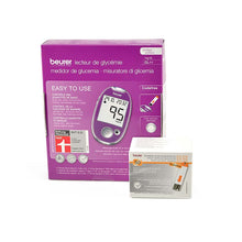 Blutzuckermessgerät beurer GL 44 mg/dl lila mit 50 Teststreifen (Set)