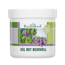 Asam Kräuterhof® Gel mit Beinwell, kühlendes Hand- und Fußgel in weißem 250-ml-Döschen