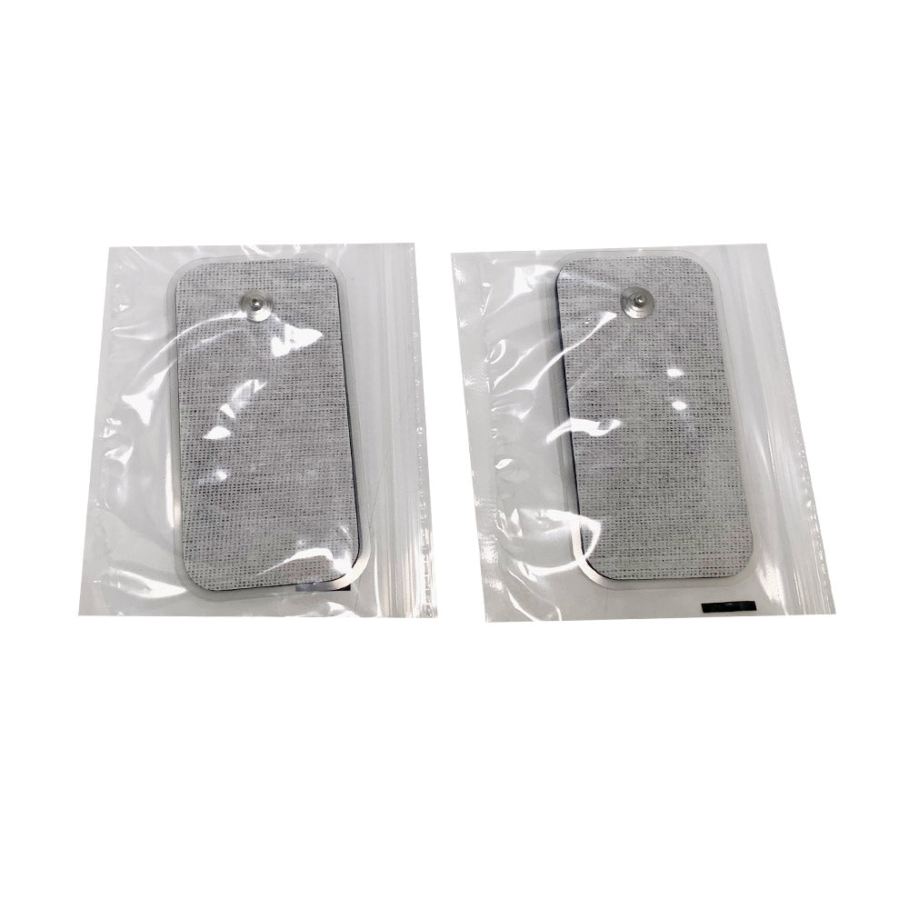 Beurer Elektroden-Set, zwei Pads in Folienverpackung mit Metallknöpfen