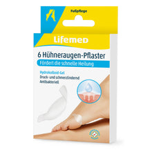 Lifemed® Hühneraugenpflaster-Packung: 6 transparente Pflaster