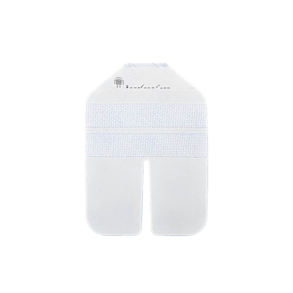 Noba Rudaven universelles Kanülenpflaster, weißes Wundpflaster mit Aussparung, 7×8,5 cm