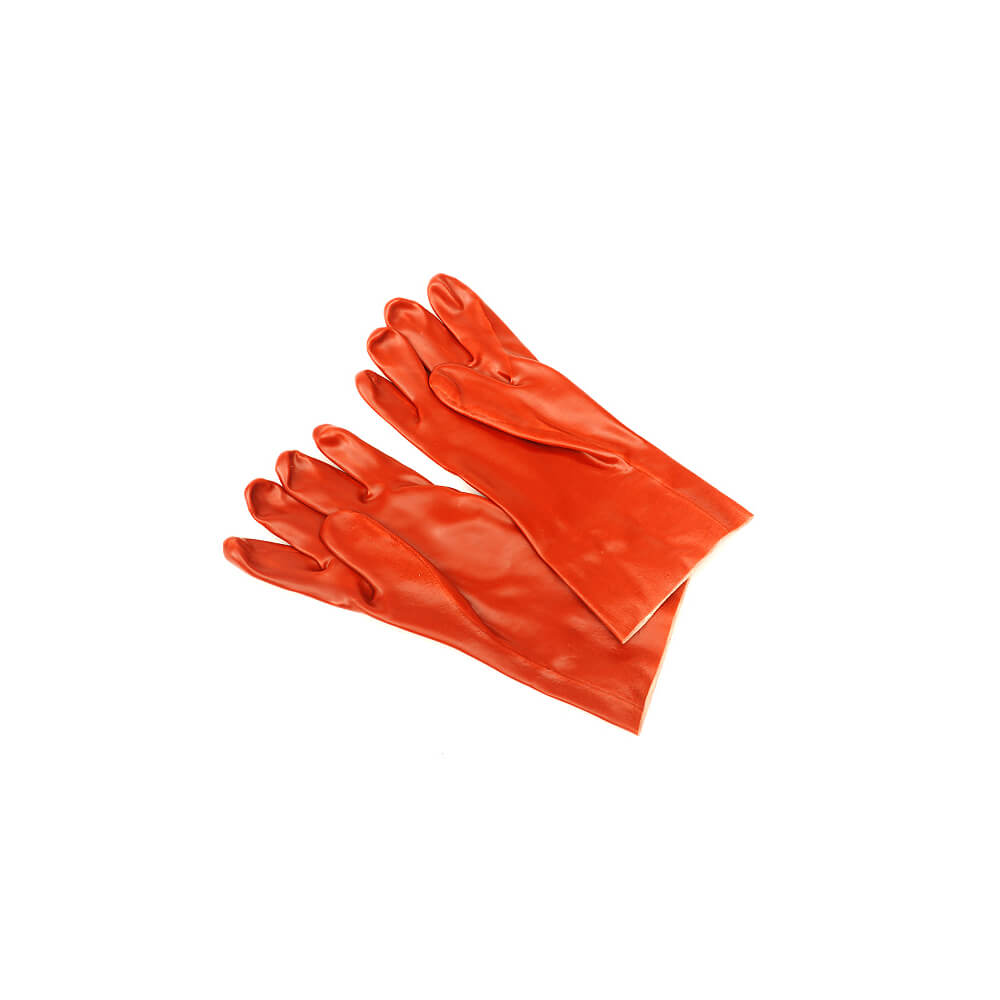 PVC-Schutzhandschuhe, orange, ca. 27 cm lang