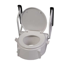 Behrend Toilettensitzerhöhung mit Armlehnen, höhenverstellbar, weiß