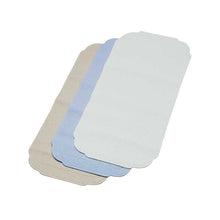 Sicherheits-Badewannenmatte aus TPE, latexfrei, waschbar, beige und hellblau