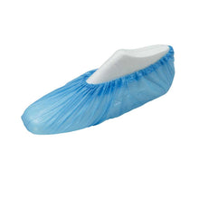 Behrend Einweg-Schuhüberzug aus PE, blau, mit Gummizug