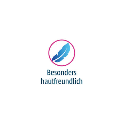 Besonders hautfreundlich-Label mit Flammen-Icon für Pflasterstrips Sensitive