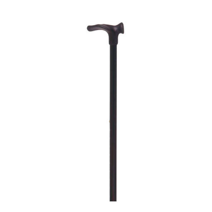 Gehstock mit anatomischem Griff, schwarz, T-Griff oben