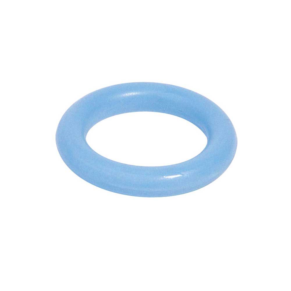 Blaues Silikon-Ringpessar, runder Ovalring