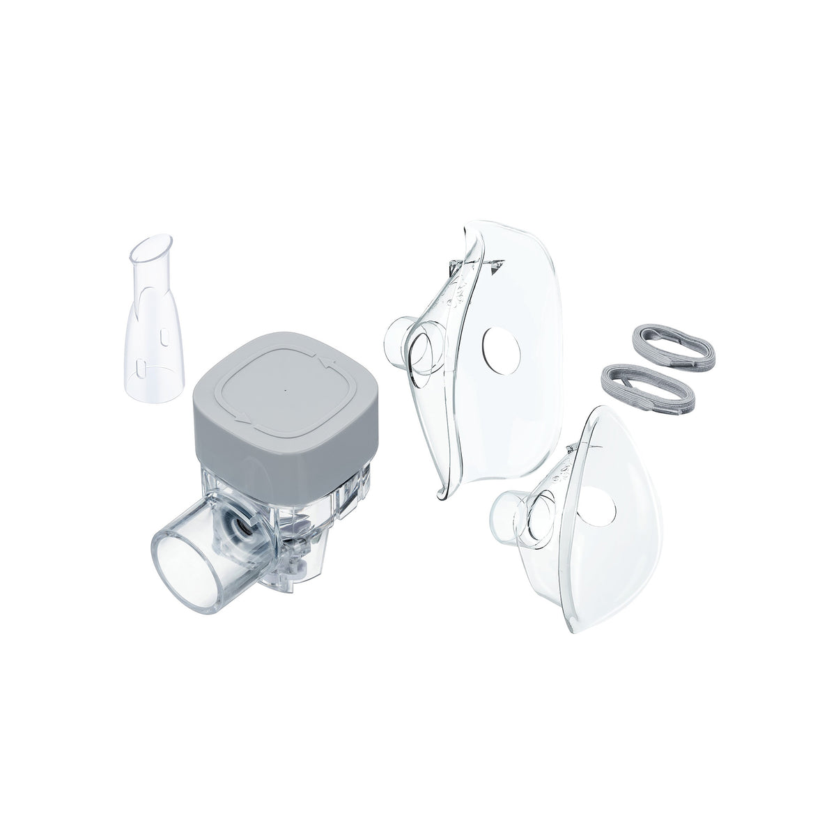 Medel AIR COMPACT Inhaliergerät-Kit mit Maske, Mundstück, Vernebler und Feder