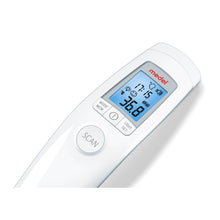 Ohrthermometer von Medel mit blauem Display und Scan-Taste