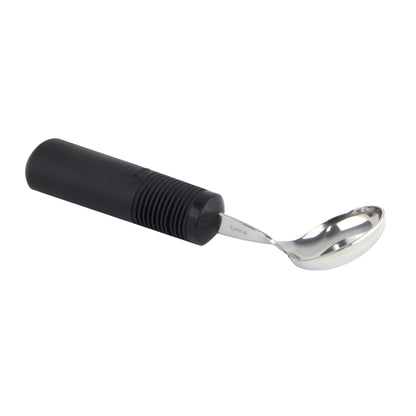 Big-Grip Löffel mit Gabelzinken, schwarzer Griff, Edelstahl