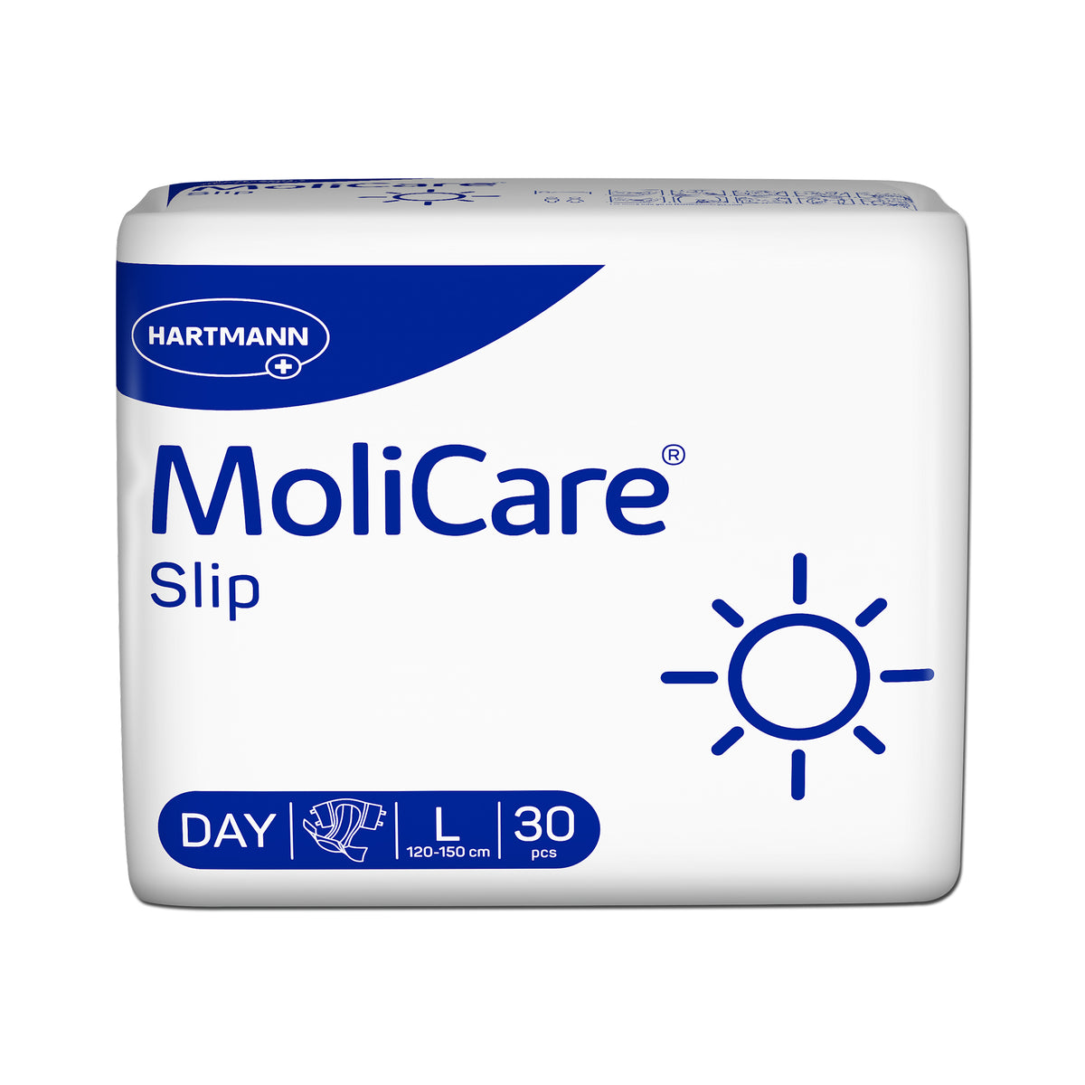 MoliCare Slip Unterlage-Packung, Day, Größe M, 30 Stück, 120–150 cm
